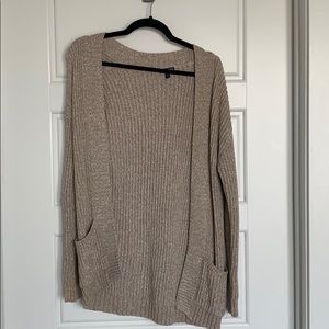 Express cream knit cardigan sweater
